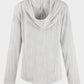 Textured Long Sleeve Hoodie