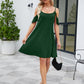 Ruffled Scoop Neck Mini Dress