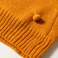 Pompom Color Block Open Front Cardigan