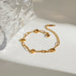 18K Gold-Plated Stainless Steel Heart Bracelet