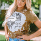 Graphic Round Neck Short Sleeve T-Shirt
