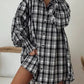 Plaid Button Up Long Sleeve Shirt
