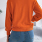 Contrast Round Neck Long Sleeve Sweater
