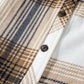 Plaid Button Up Long Sleeve Shacket