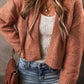 Slit Open Front Dropped Shoulder Cardigan