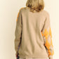 Davi & Dani Argyle V-Neck Dropped Shoulder Cardigan