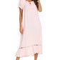 Lace Detail Short Sleeve Lounge Dress