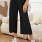 Elastic Waist Wide Leg Pants
