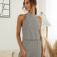Cutout Grecian Neck Romper