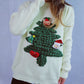Christmas Tree Round Neck Long Sleeve Sweater