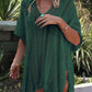 Cutout V-Neck Cover-Up with Tassel