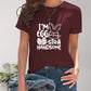 Graphic Round Neck Short Sleeve T-Shirt