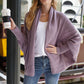 Open Front Batwing Sleeve Cardigan
