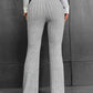 Ribbed High Waist Bootcut Pants