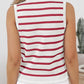 Striped V-Neck Knit Vest