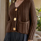 Button Down Long Sleeve Cardigan