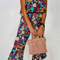 Printed Tube Wide Leg Jumpsuit