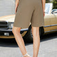Elastic Waist Shorts with Pockets
