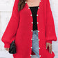 Open Front Long Sleeve Cardigan