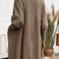 Devine Open Front Long Sleeve Cardigan