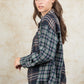 Plaid Collared Neck Button Up Long Sleeve Shirt