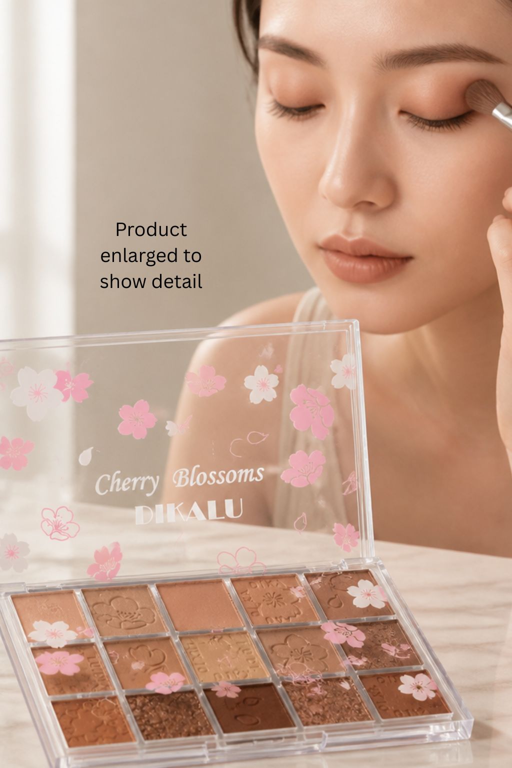 DIKALU Cherry Blossoms Eyeshadow Palette – 20 Earth Tone Matte & Shimmer Shades