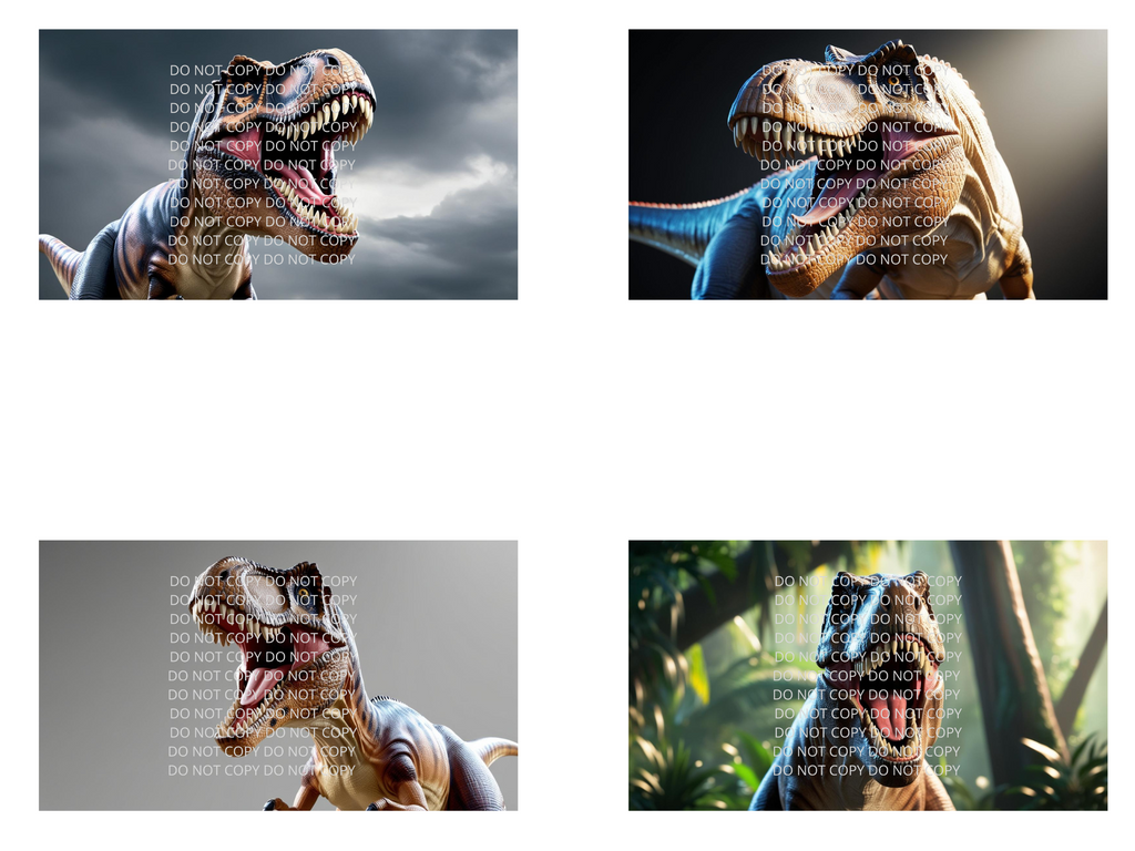T Rex Digital Art in PDF SVG PNG File Formats