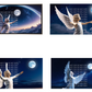Angel at Night Digital Art in PDF SVG PNG File Formats