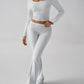 Devine Square Neck Long Sleeve Top and Pants Set
