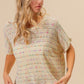 BiBi Striped Popcorn Knit Top - Brand BiBi