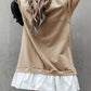 Devine Ruffle Hem Long Sleeve Mini Dress