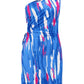 Full Size Cutout Printed Sleeveless Mini Dress