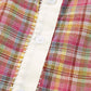Mulit-Color Plaid Round Neck Long Sleeve Blouse