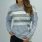 Full Size Striped Long Sleeve Hoodie