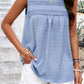 Sara Mia Swiss Dot Round Neck Tank