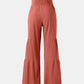 Tied Ruched Wide Leg Pants