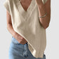 Mandy Ribbed V-Neck Sweater Vest