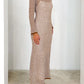 Devine Tied Round Neck Striped Sweater Dress