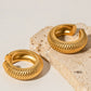 Scale Stainless Steel Cuff Earrings