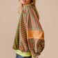 BiBi Color Block Striped Round Neck Sweatshirt - Brand BiBi