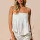 BiBi Fringed Hem Smocked Cami - Brand BiBi