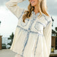 BiBi Snap Down Peplum Washed Shirt - Brand BiBi