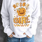 Round Neck Long Sleeve SPICE GIRL Graphic Sweatshirt