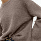 Round Neck Drop Shoulder Sweater