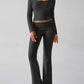 Devine Square Neck Long Sleeve Top and Pants Set