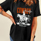 COWBOY Round Neck Short Sleeve T-Shirt