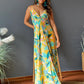 Full Size Twisted Printed V-Neck Cami Dress