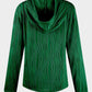 Textured Long Sleeve Hoodie