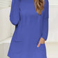 Full Size Pocketed Round Neck Long Sleeve T-Shirt