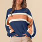 BiBi French Terry Color Block Cut Edge Detail Sweatshirt - Brand BiBi